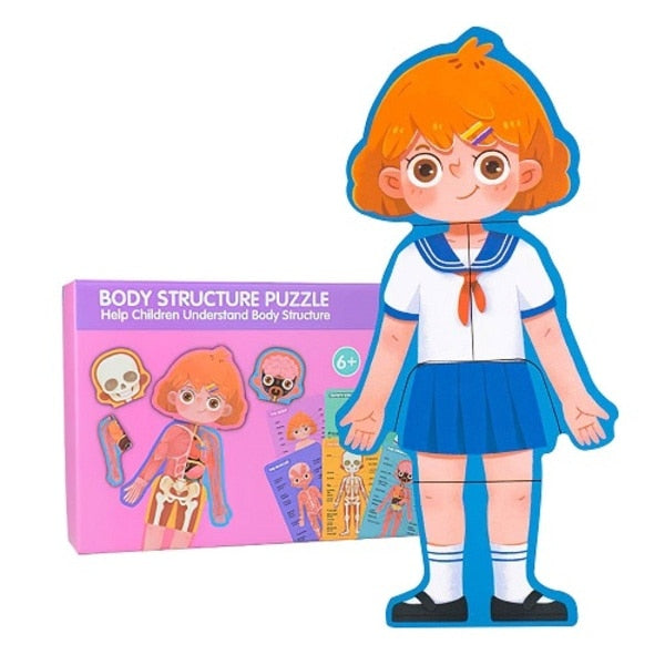 Human Body Puzzle Girl