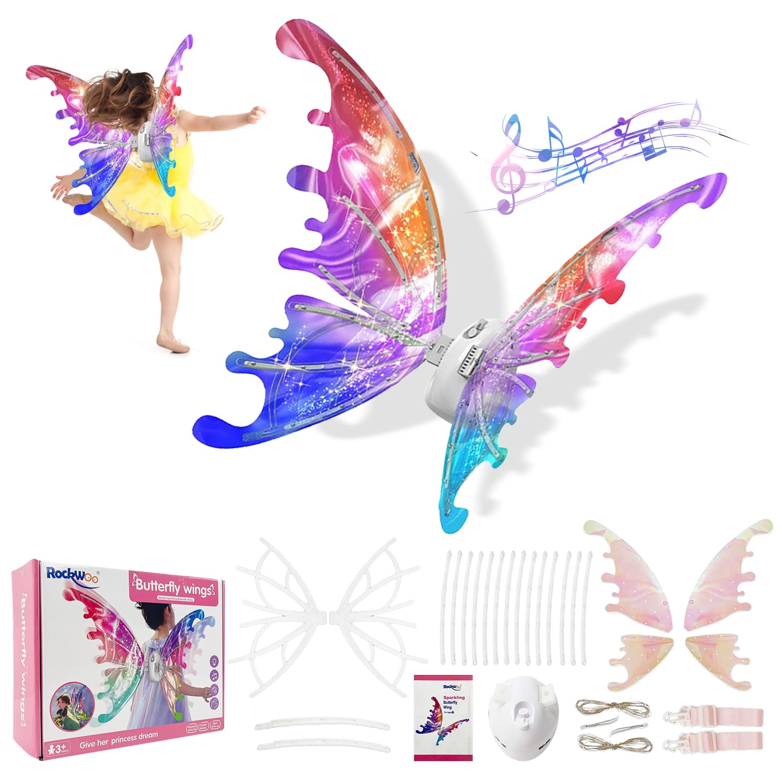 Luminous butterfly wings