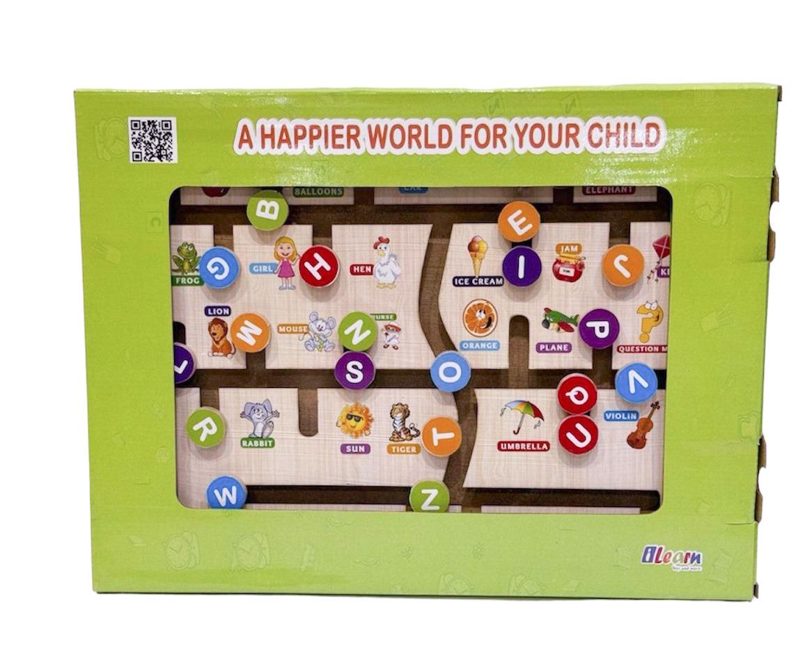 English alphabet maze