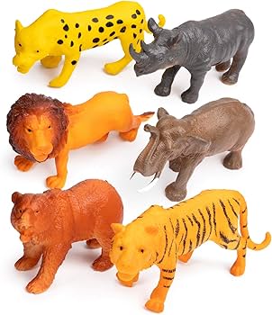 Jungle Animals 6 Animals in a Bag