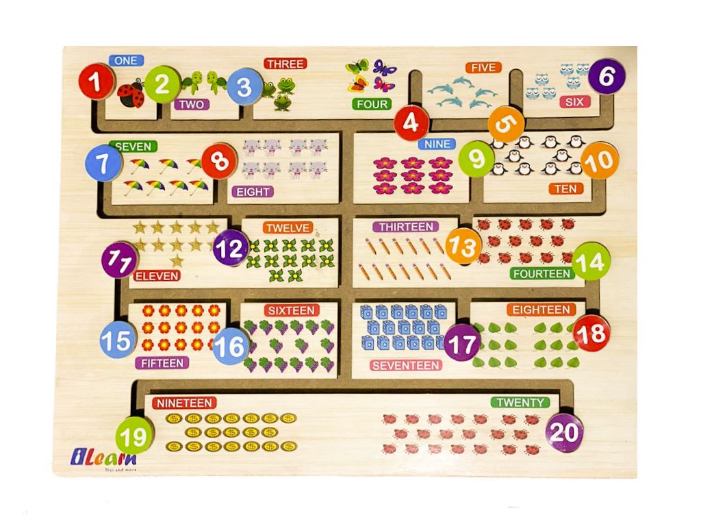 English Numbers Maze