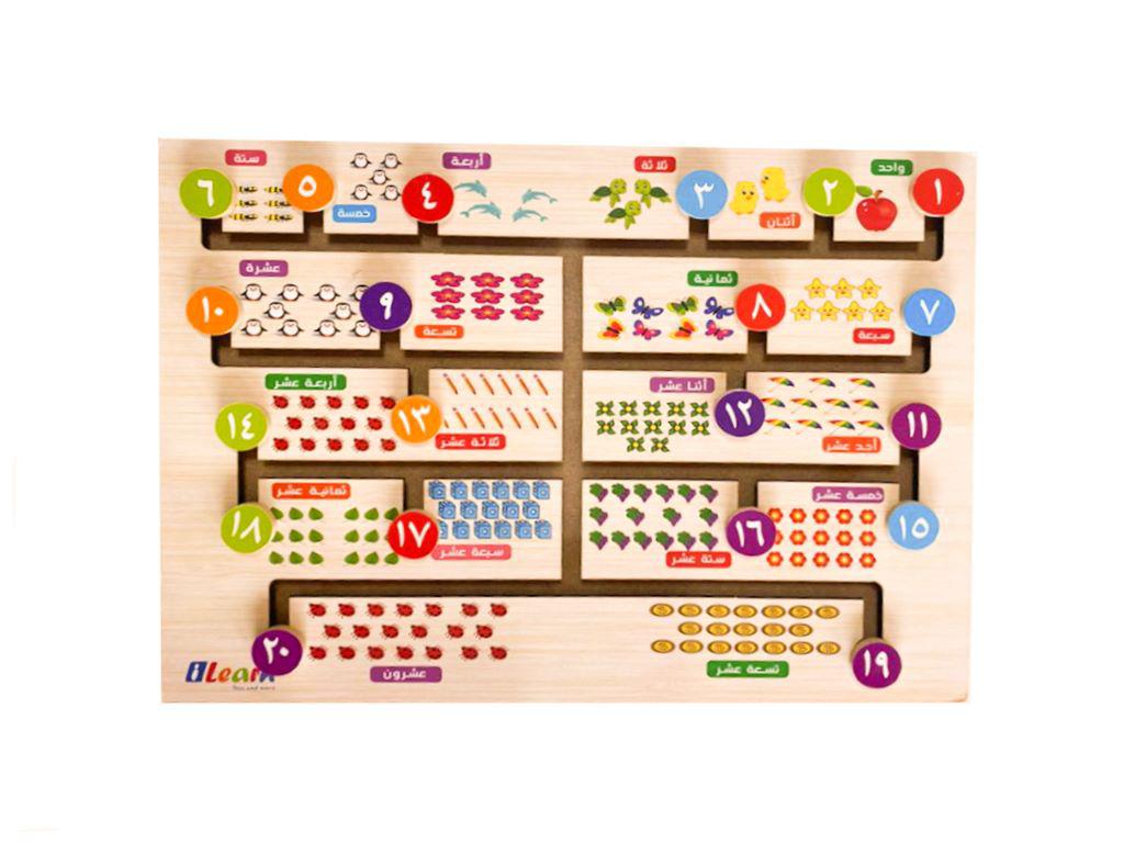 Arabic Numbers Maze