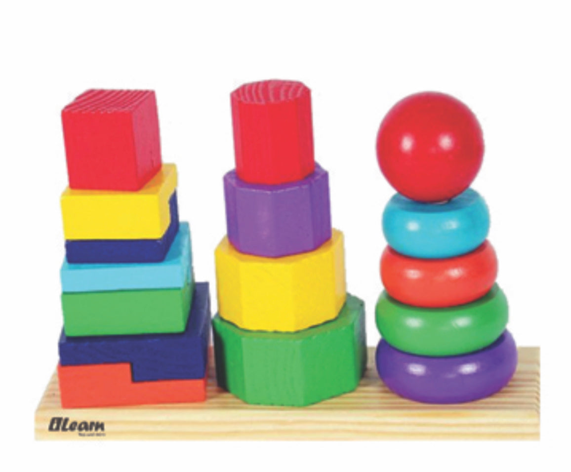 Geometric shapes columns