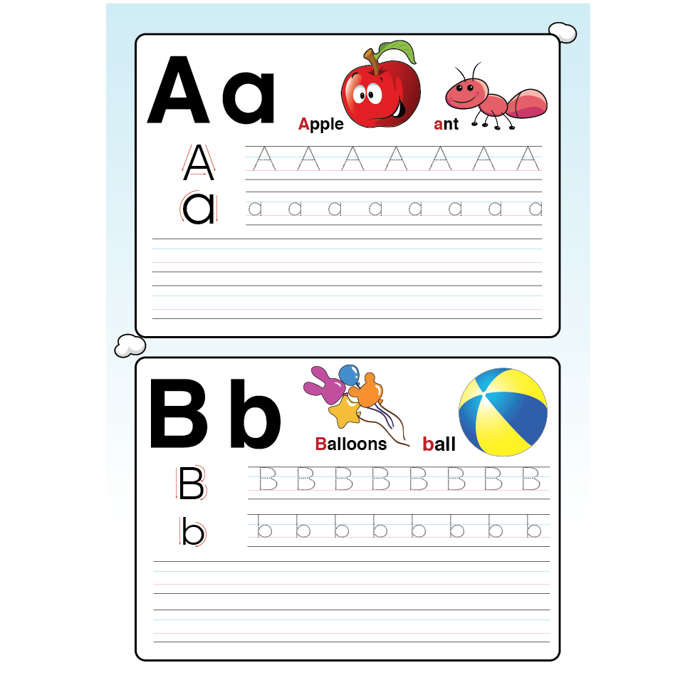 Write and Wipe English letters