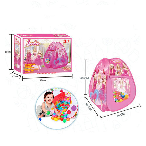 Barbie tent + 100 balls