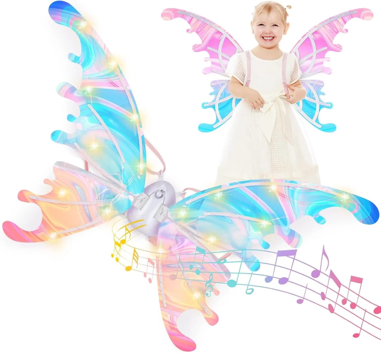 Luminous butterfly wings