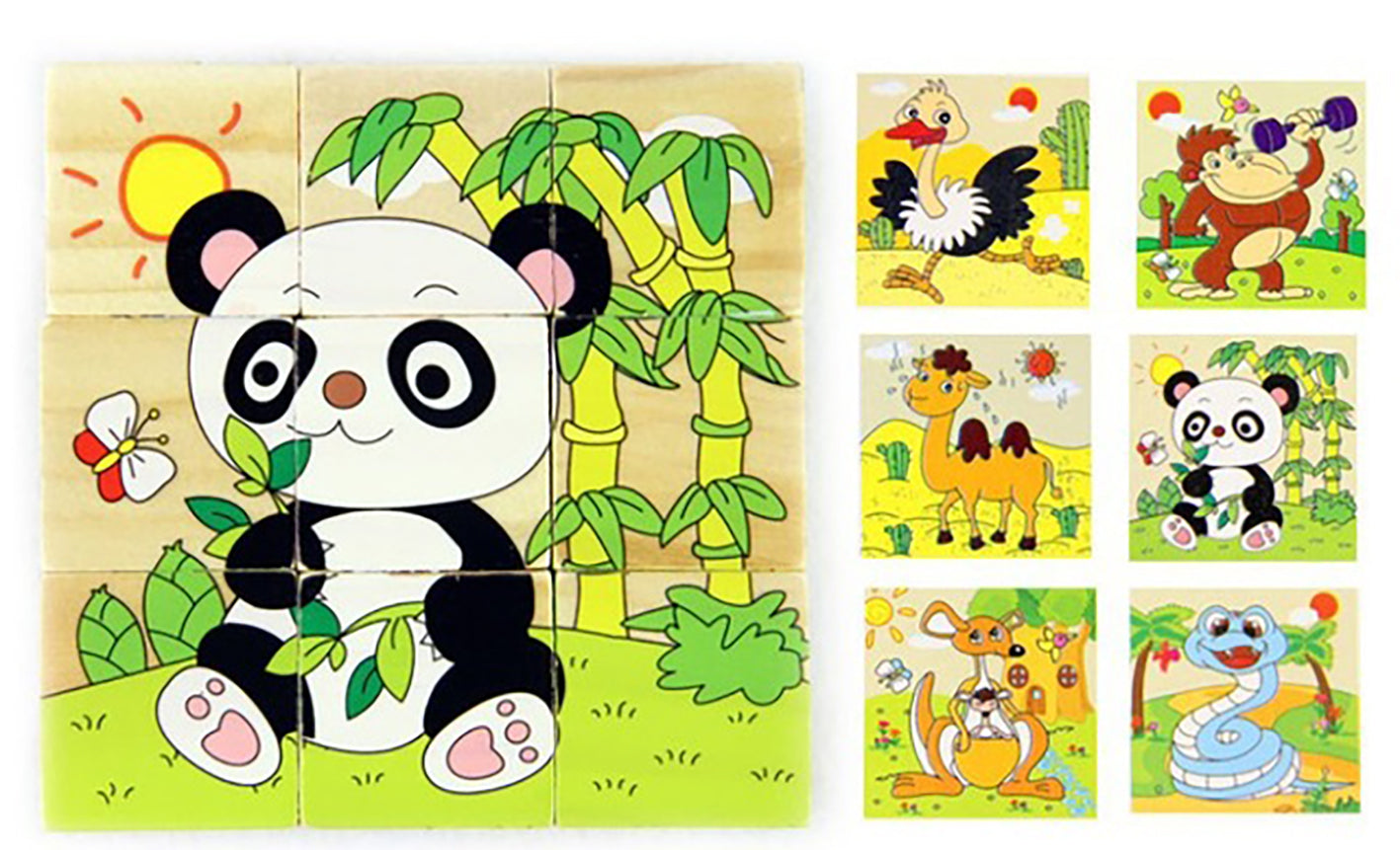 Cube Puzzle - Funny Animals