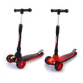 Folding three-wheel scooter