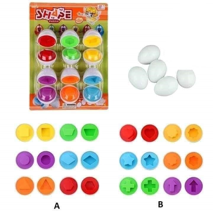 Matching egg card 6-piece