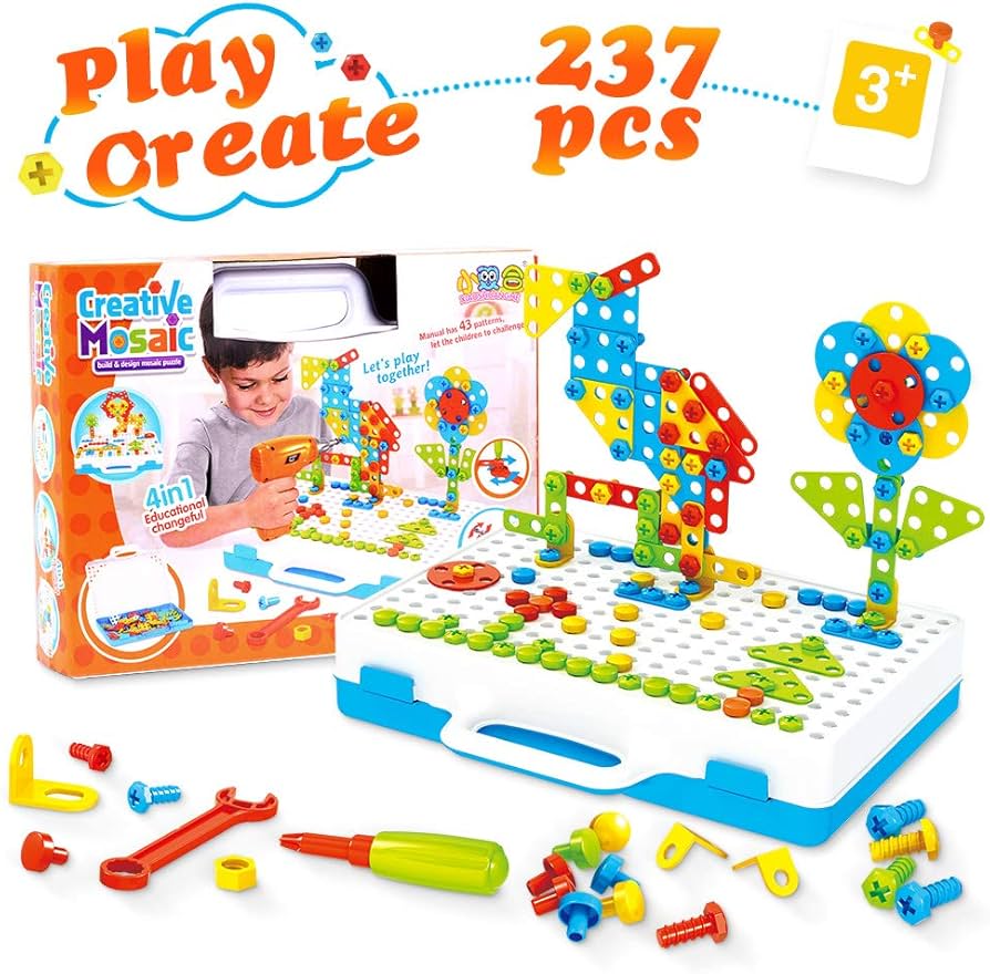 Meccano disassembly and assembly with a drill