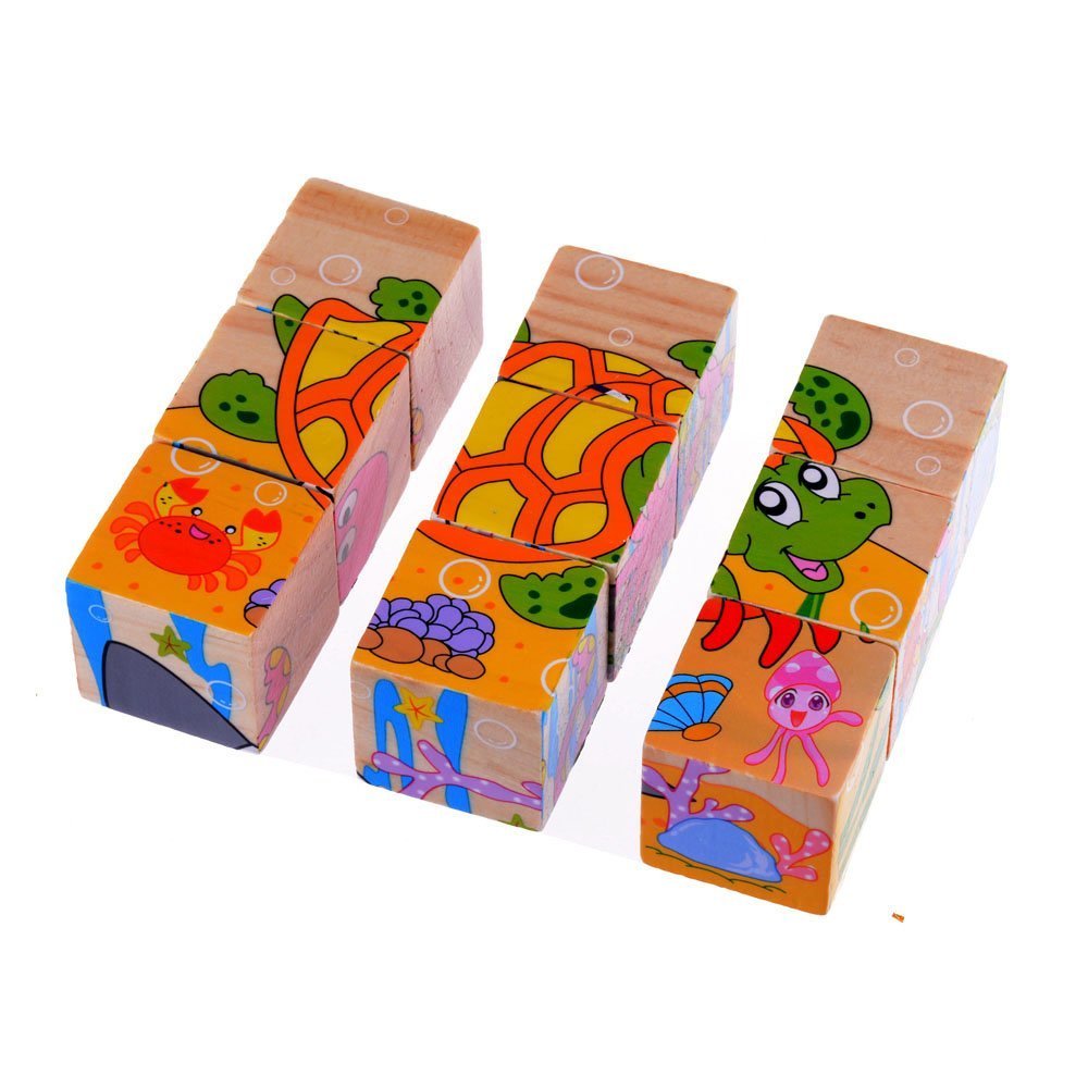 Cube Puzzle - Sea Creatures